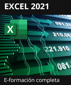 E-formación Excel 2021 - Todas las funcionalidades de Excel a su alcance - + el libro digital online Excel 2021 GRATIS - Acceso ilimitado durante 1 año