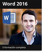E-formación Word 2016 - Todas las funcionalidades de Word a su alcance + el libro digital online Word 2016 GRATIS - Acceso ilimitado durante 1 año