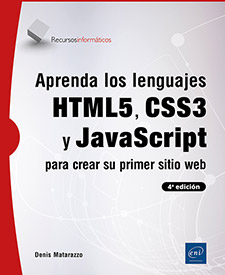 Aprenda los lenguajes HTML5, CSS3 y JavaScript para crear su primer sitio web (4ª edición) -  