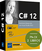 C# 12 Pack de 2 libros: Domine el desarrollo con Visual Studio 2022