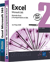 Excel Microsoft 365 - Pack de 2 libros: Aprender Excel y la programación en VBA