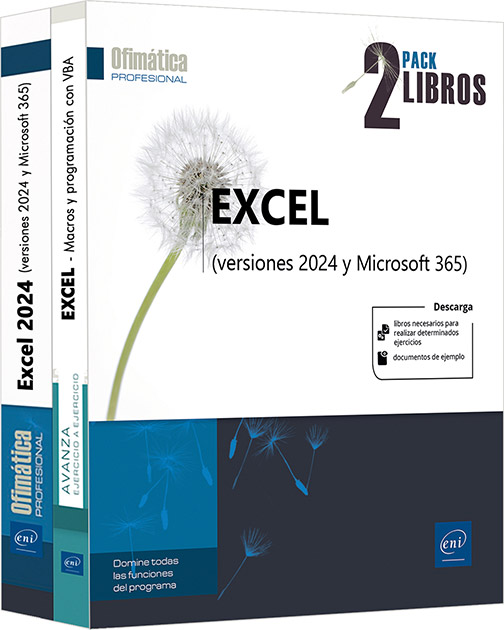 Excel (versiones 2024 y Microsoft 365) - Pack de 2 libros: Manual de referencia + cuaderno de ejercicios Macros y programación en VBA