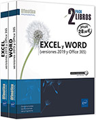 Excel y Word (versiones 2019 y Office 365) Pack 2 libros