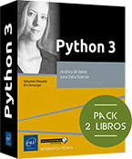 Python 3 Pack de 2 libros:  Análisis de datos para Data Science