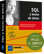 SQL y bases de datos Packs de 2 libros:  Desde los fundamentos hasta el diseño de bases de datos