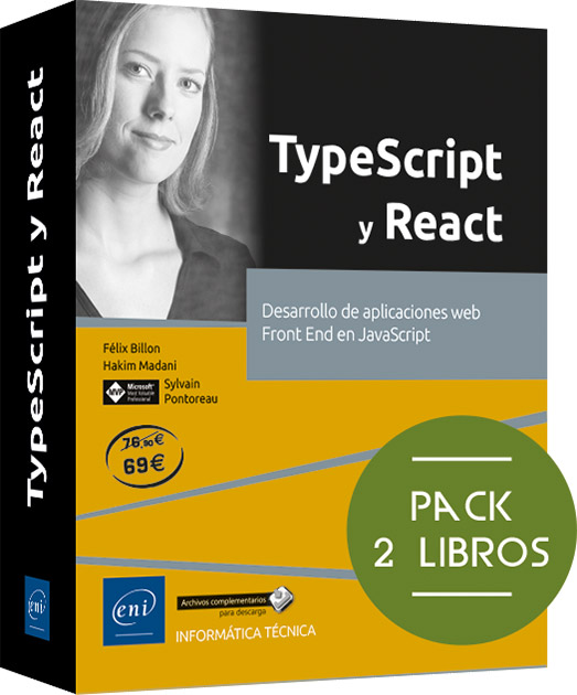 TypeScript y React - Pack de 2 libros: Desarrollo de aplicaciones web Front End en JavaScript
