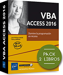 VBA Access 2016 - Pack de 2 libros: Domine la programación en Access