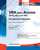 VBA para Access (2019 y Office 365) Cree aplicaciones profesionales : Ejercicios y correcciones
